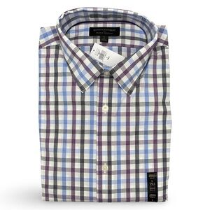 Banana Republic Factory White Slim Fit Button Down Shirt Size Large Tall NEW